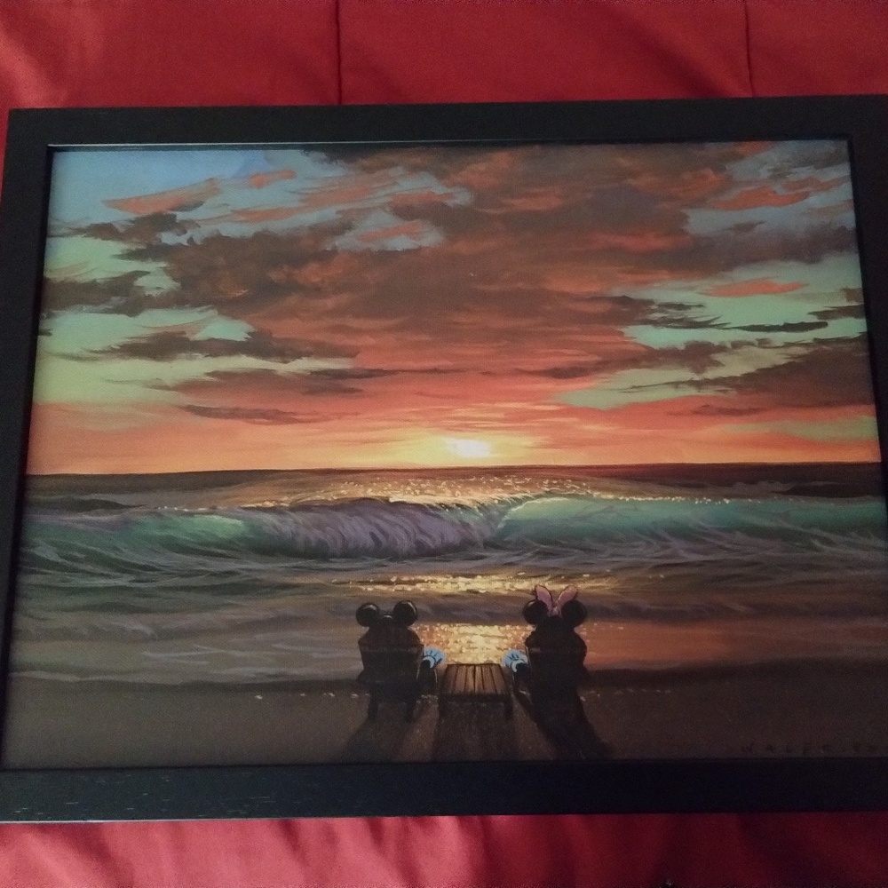 DISNEY painting with black frame